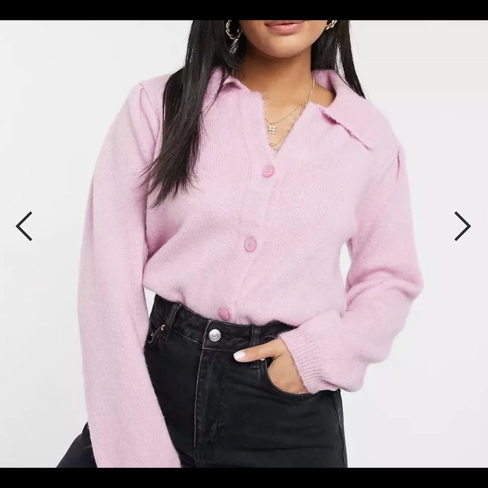 ASOS Fluffy Collared Sweater